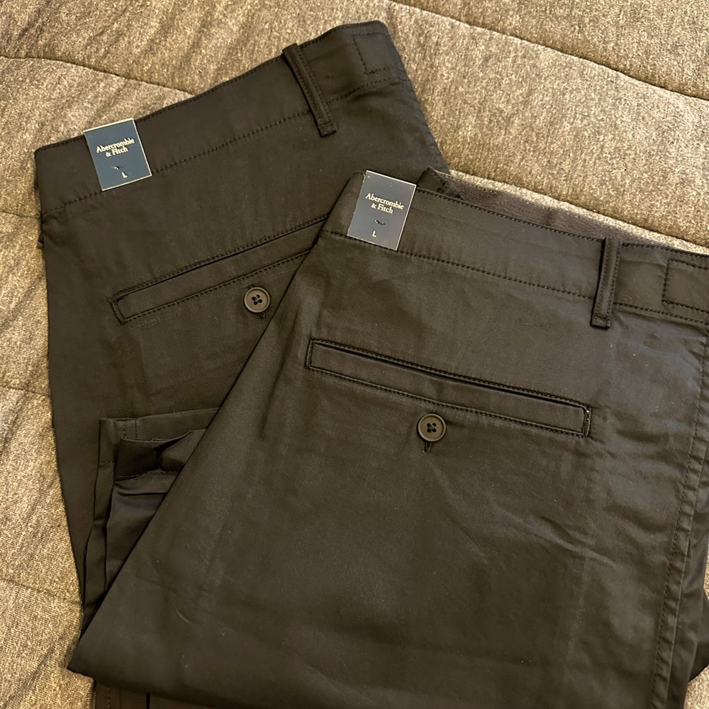 Abercrombie & fitch black men all day shorts 7 inseam